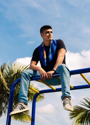 Pañoleta Jana Blue 70x70