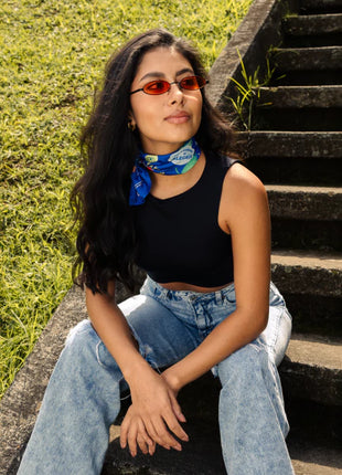 Pañoleta Jana Blue 45x45