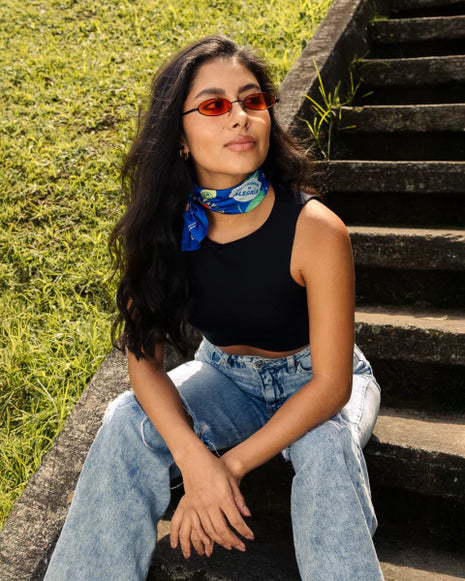 Pañoleta Jana Blue 45x45