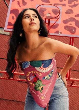 Pañoleta 70x70 Jana Uva