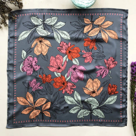 Pañoleta Tropical gray 70x70