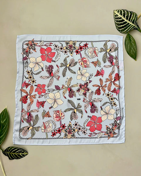 Pañoleta Colombia Florecida 70x70