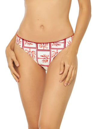 Bikini Prisma Rojo Palmeras