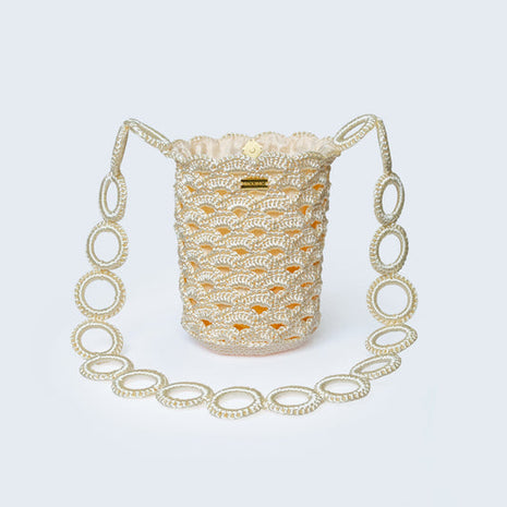 Mochila Abanico Tejida En Hilo de Seda