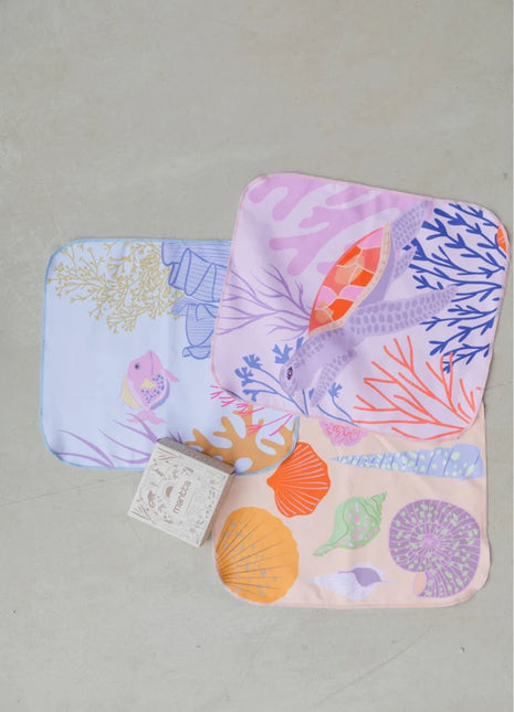 Set de toallas faciales Mar