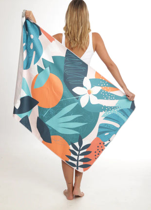 Toalla playera de microfibra Naranjo