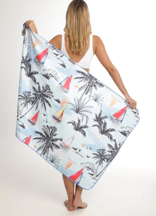 Toalla playera de microfibra Veleros